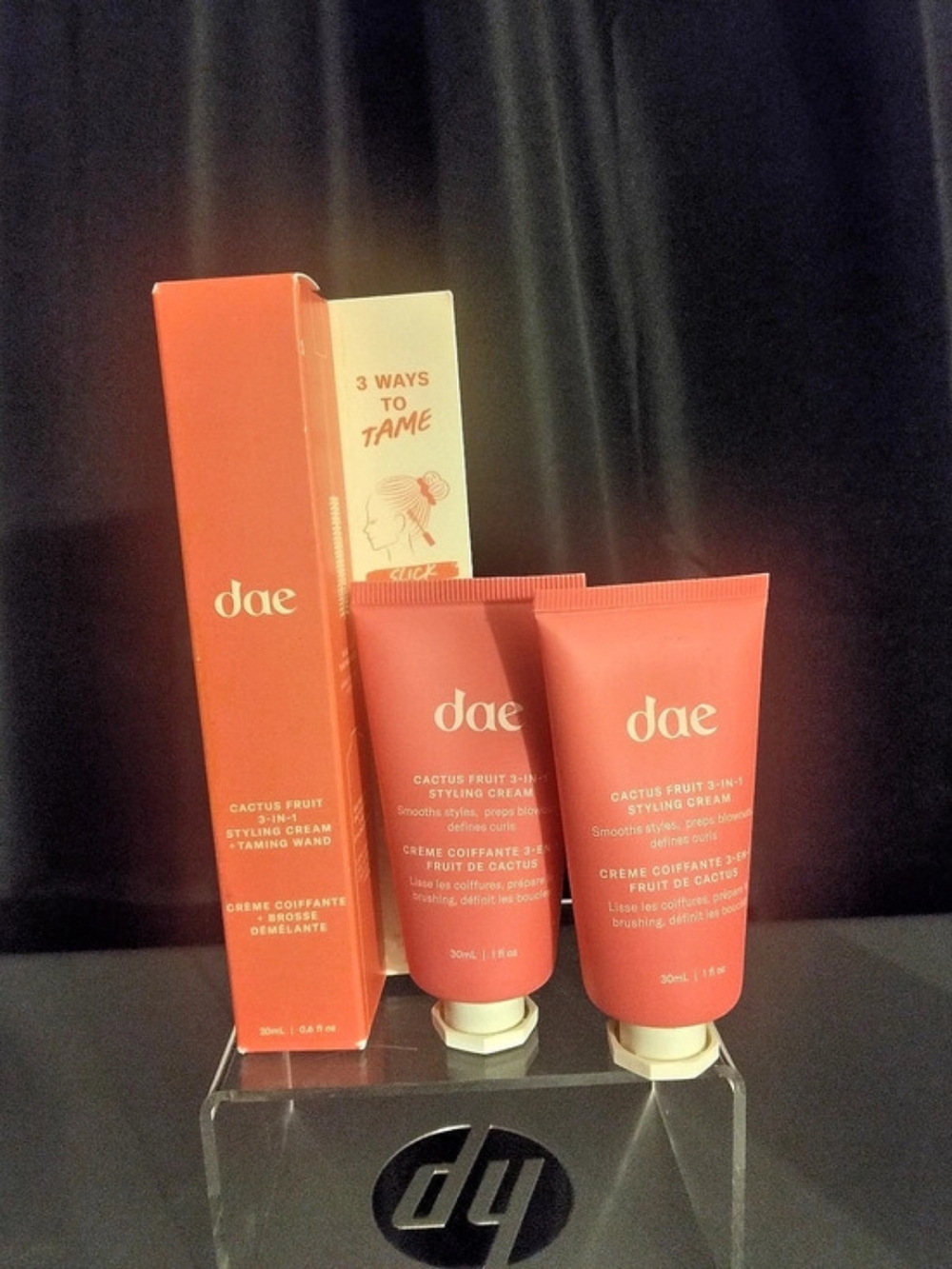 (2) dae Cactus Fruit 3-in-1 Styling Cream & Styling Wand NWT Bundle